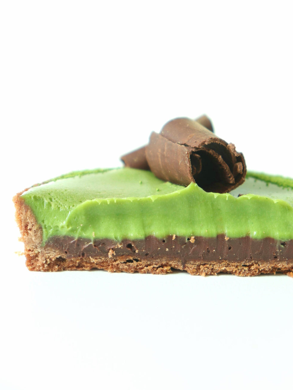Tarte au chocolat et thé matcha bio
